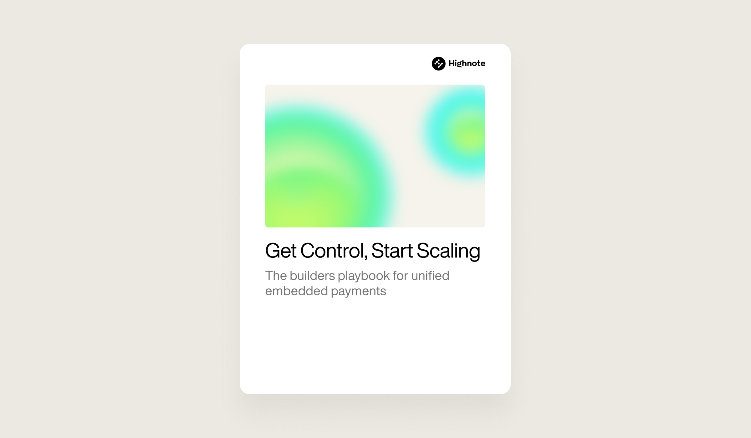 Why control is the key to scaling embedded finance