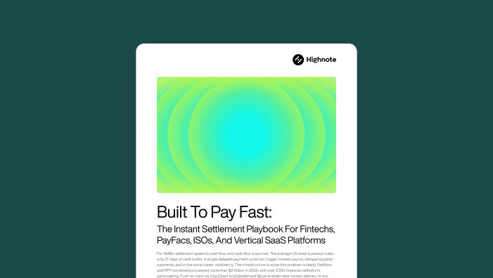 Highnote executive playbooks